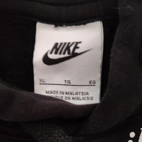 Nike Black Patterned Men's Hoodie - Picture 2 of 3